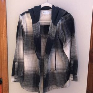 American eagle flannel hoodie